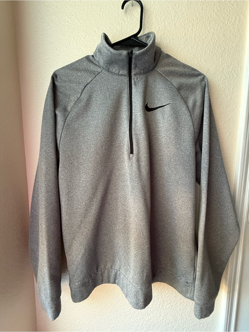 Nike Gray Quarter-Zip Performance Pullover Jacket